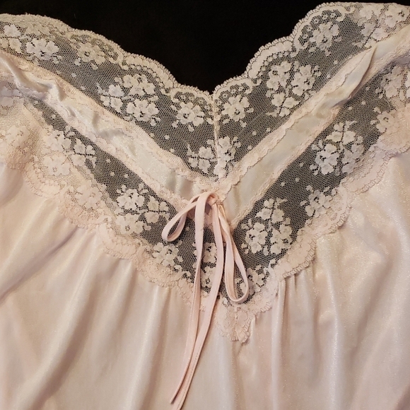 Vintage Katz USA Made Nightie Pink VGUC - Picture 6 of 9